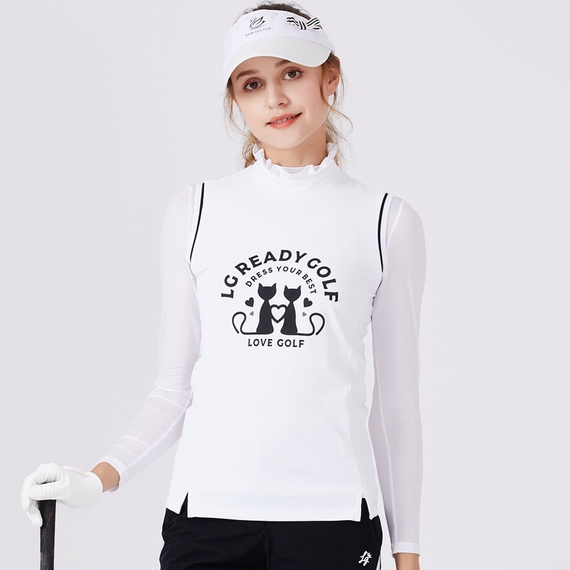 LG Golf Áo thun golf Golf Jersey Slim Slim Thể thao Không tay Mùa hè Mới