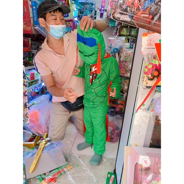 Bộ hoá trang Halloween Ninja rùa ngộ ngĩnh cho bé