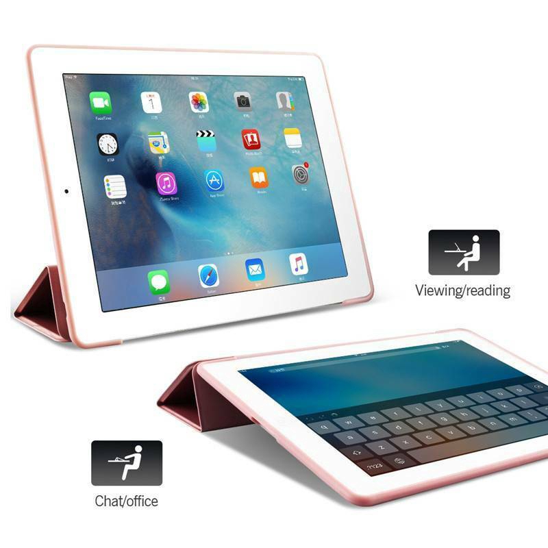 Bao da máy tính bảng nắp gập dáng mảnh có giá đỡ bằng PU và silicon dành cho iPad 10.2" 7th Gen 2019 A2200 A2198 A2232