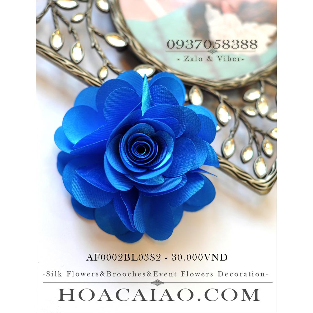 Hoa hồng lụa cài áo AF0002BL03S2