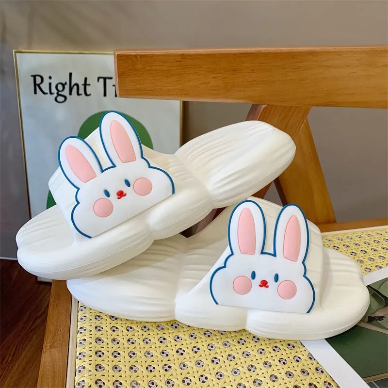 Dép Đi Trong Nhà Mềm Mại Thoải Mái Chống Trượt In Hình Thỏ Dễ Thương Phong Cách Hàn Quốc Cho Nữ