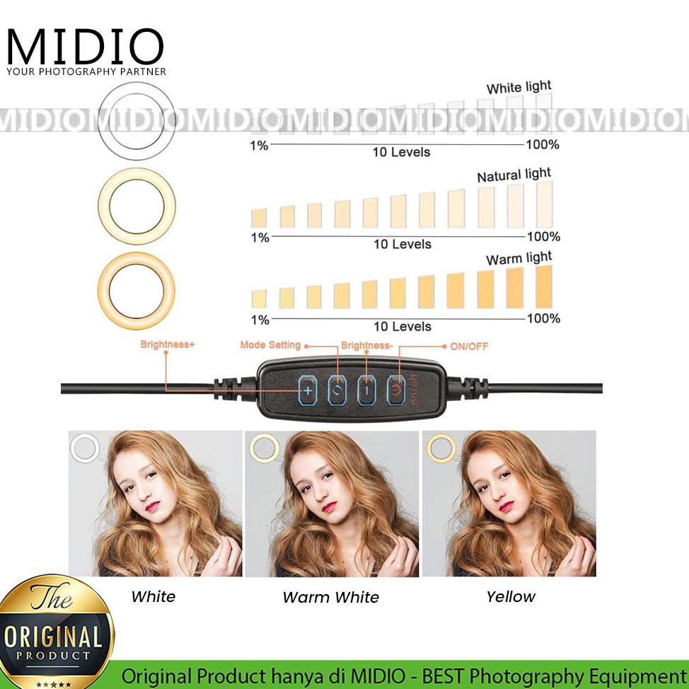 Đèn Led Tròn Mini Bn26 Hỗ Trợ Quay Video / Live Stream / Chụp Ảnh | BigBuy360 - bigbuy360.vn