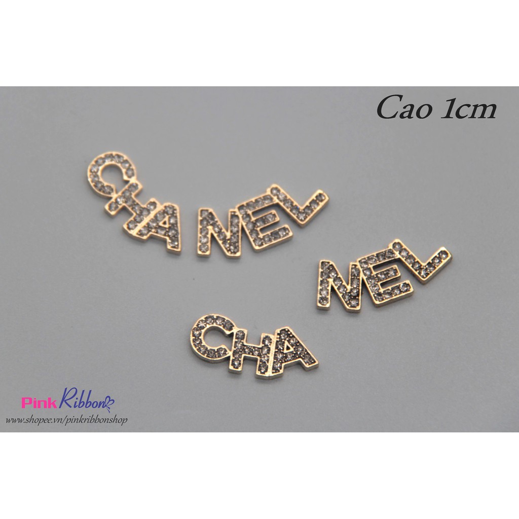 Charm Set chữ CHA và NEL đính đá