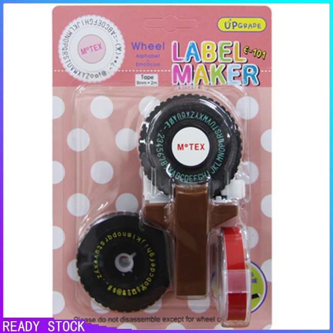 PG【COD】Dụng cụ dán nhãn đánh dấu 2 kiểu chữ E-101 kèm 1 cuộn băng dán | BigBuy360 - bigbuy360.vn