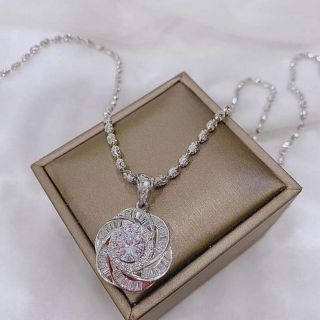 Dây chuyền bi mặt hoa đá bạc s925 xi.kim