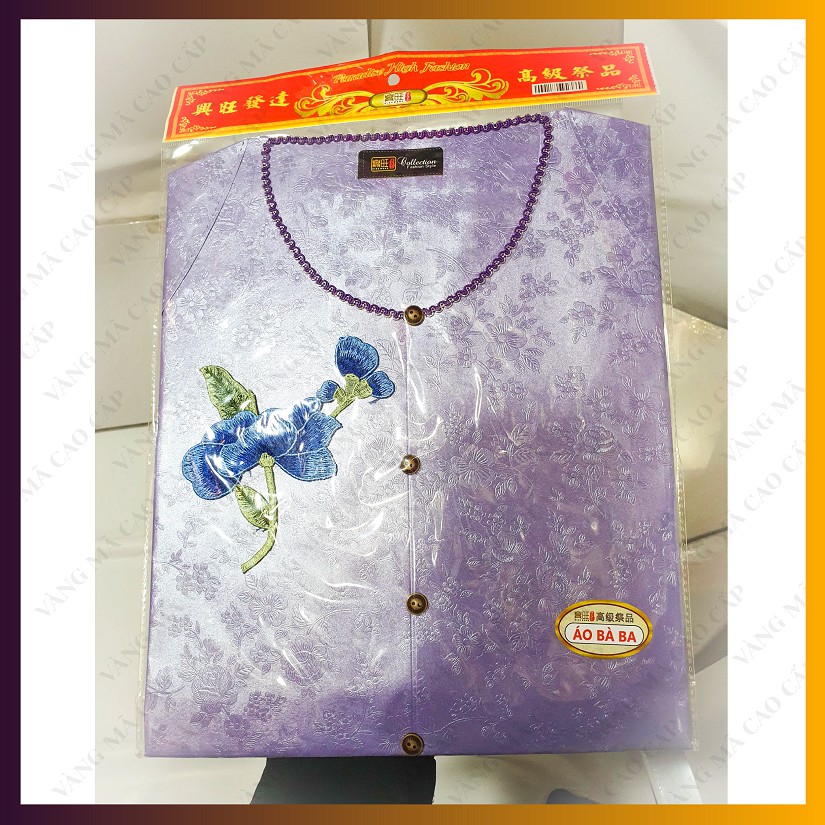 Áo Cánh Nữ, Áo Bà Ba Thêu Hoa, quần áo vàng mã giấy biếu bà loại đẹp tinh xảo - VM33