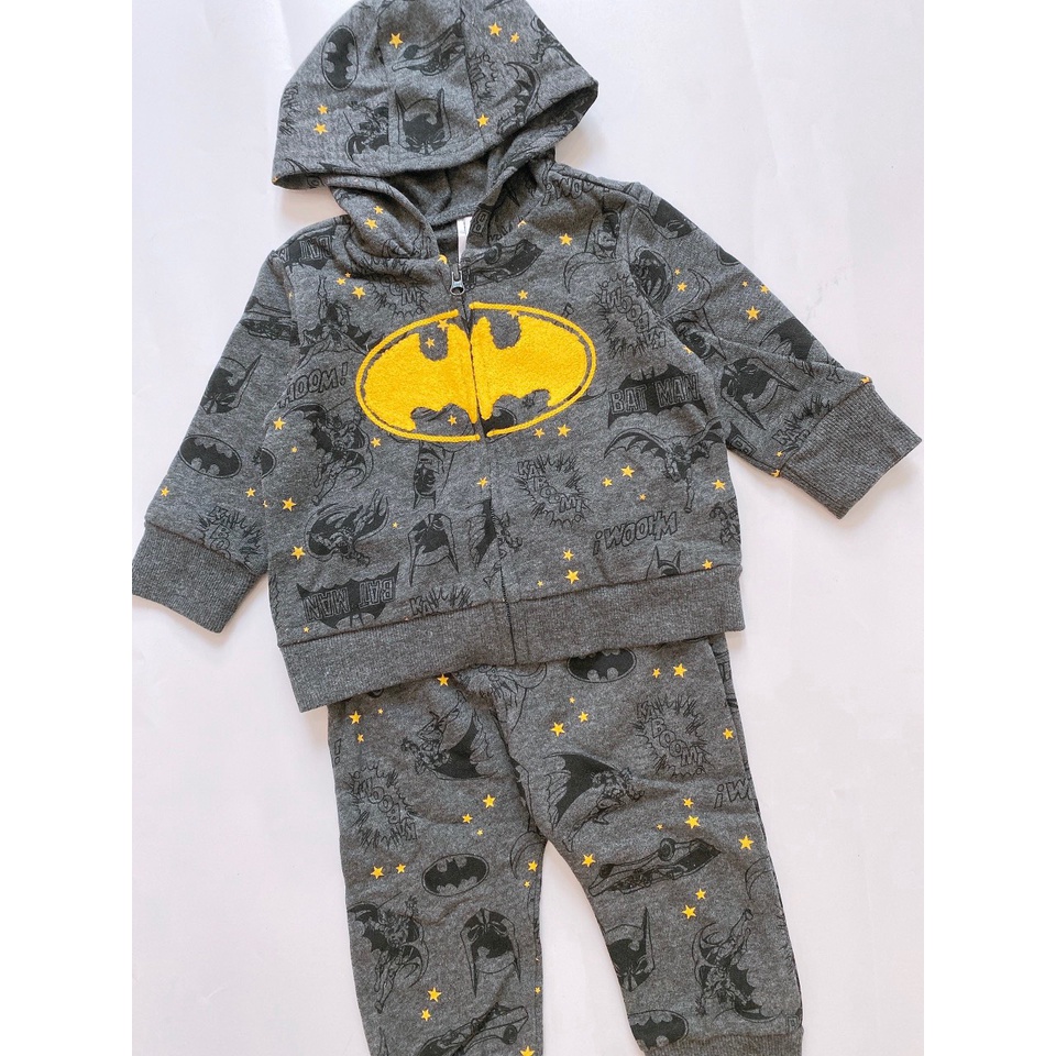 BỘ NỈ BATMAN CHO BÉ TRAI/ BỘ NỈ ẤM CHO BÉ TỪ 3-24M