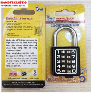 Ổ khóa 10 số 40mm Yeti L116-40mm ( Giá Bao Rẻ)