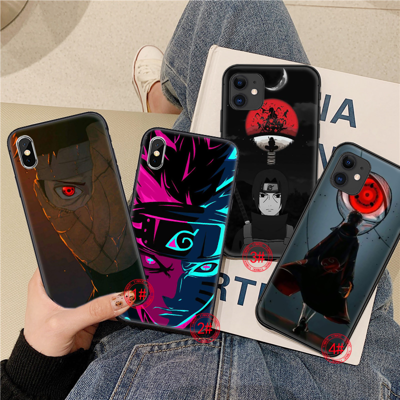 iPhone 5 5S SE 2020 6 6S 7 8 Plus X 353B Naruto Uchiha Obito Originalblack Soft Case