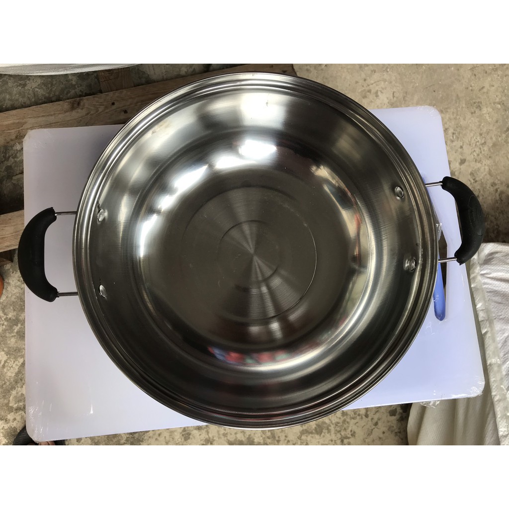 Nồi Nấu Lẩu 𝑭𝑹𝑬𝑬𝑺𝑯𝑰𝑷 Nồi lẩu inox 26 cm cao cấp, dày và đẹp