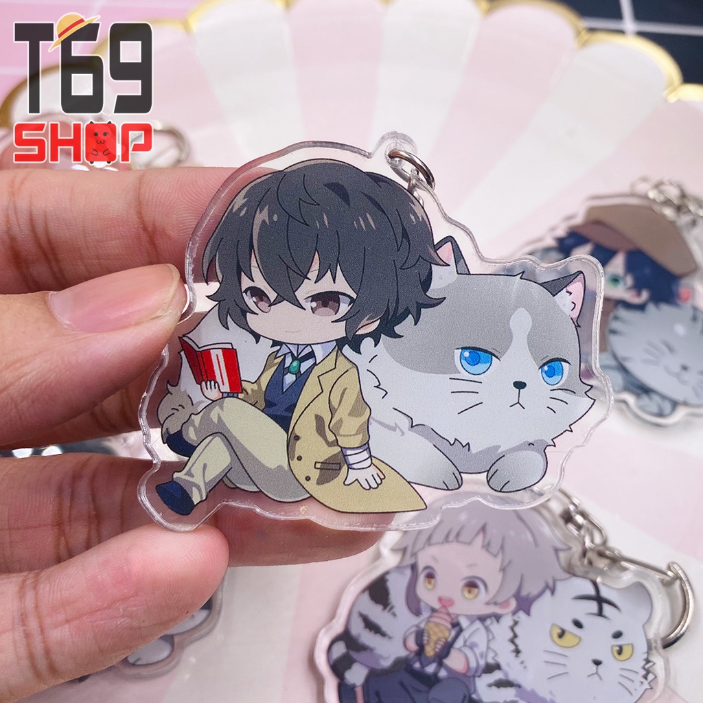 Móc khóa mica anime Bungo Stray Dogs - Mẫu 2