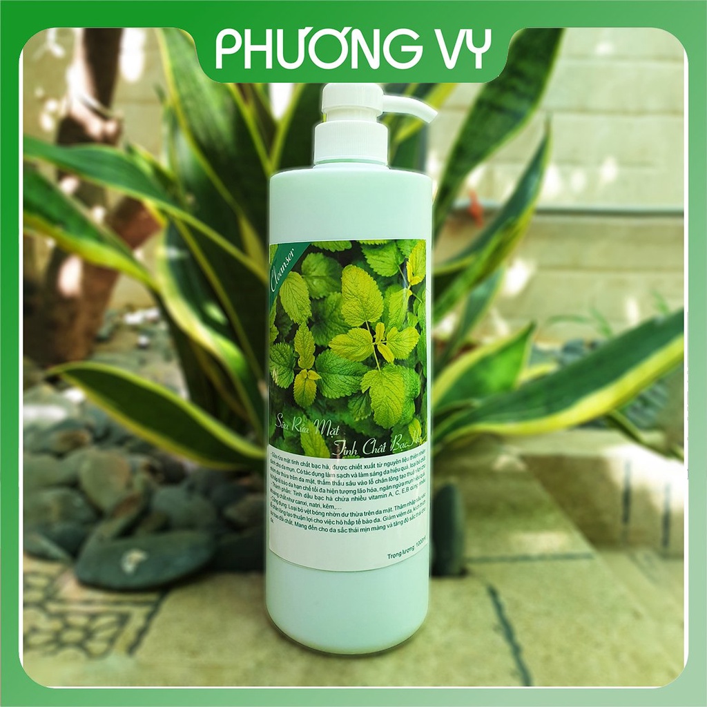 Sữa rửa mặt các loại 1000ml cho Spa: Hoa Hồng, Hoa Cúc, Lô Hội, Bạc Hà, Trà Xanh, Sữa.