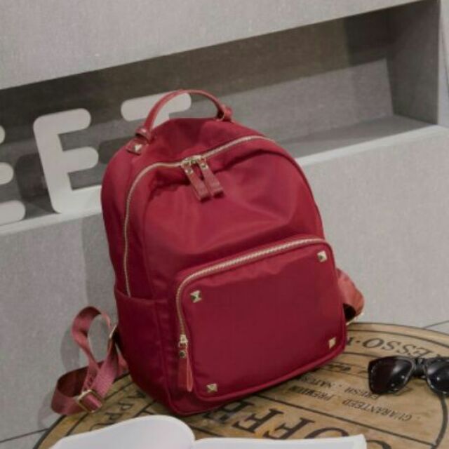 Balo Đỏ Korea chất non-leather