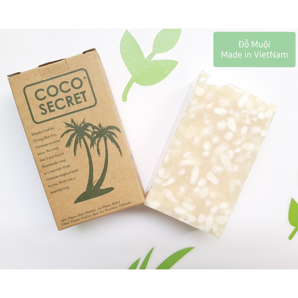 Xà phòng dầu dừa gạo Coco Secret dưỡng trắng sáng da 100g | BigBuy360 - bigbuy360.vn