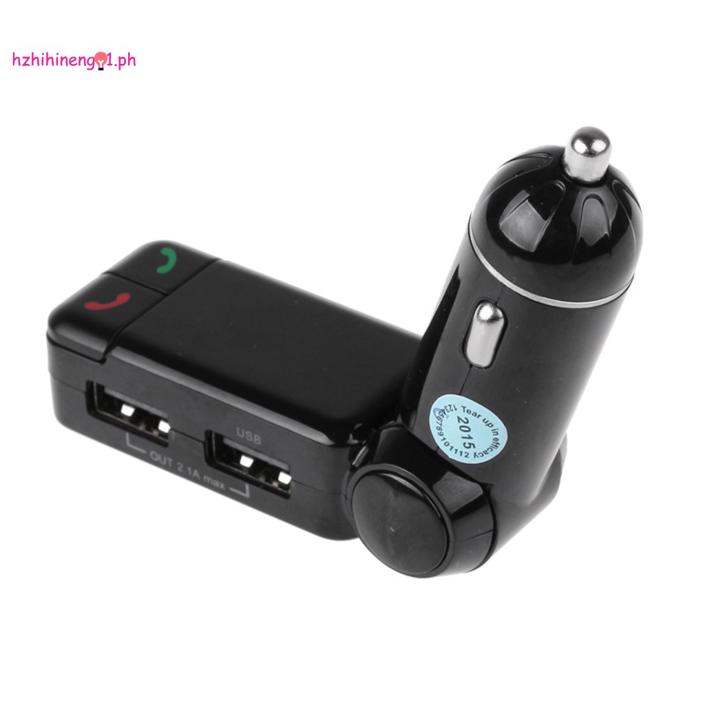 HZN01 Wireless LCD Bluetooth Car FM Transmitter Kit MP3 Music Player USB Charger Support Handsfree for iPhone 6 Plus 5S Samsung