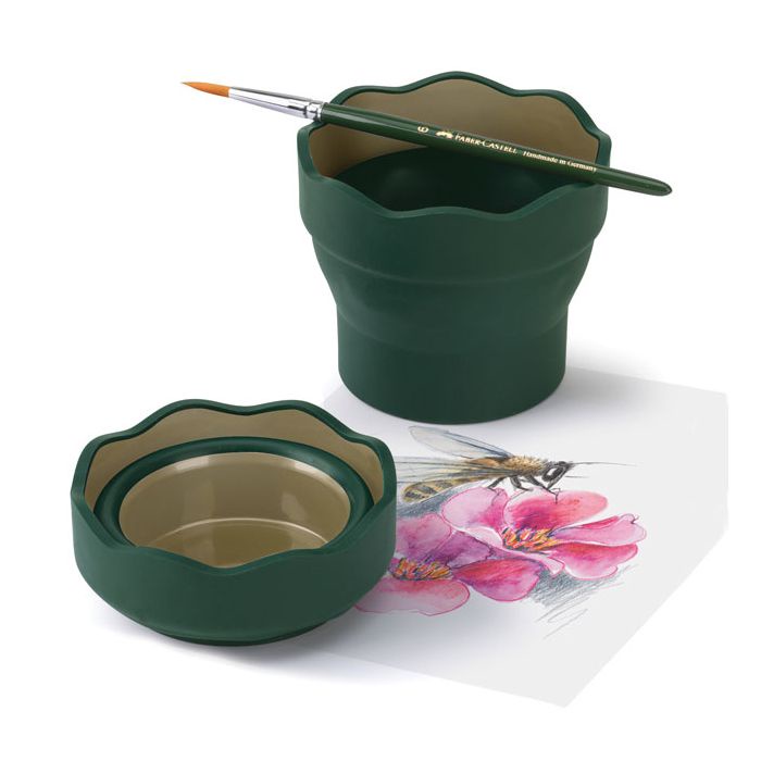 CỐC RỬA CỌ GẤP GỌN FABER CASTELL CLICK &amp; GO BLUE/MID GREEN