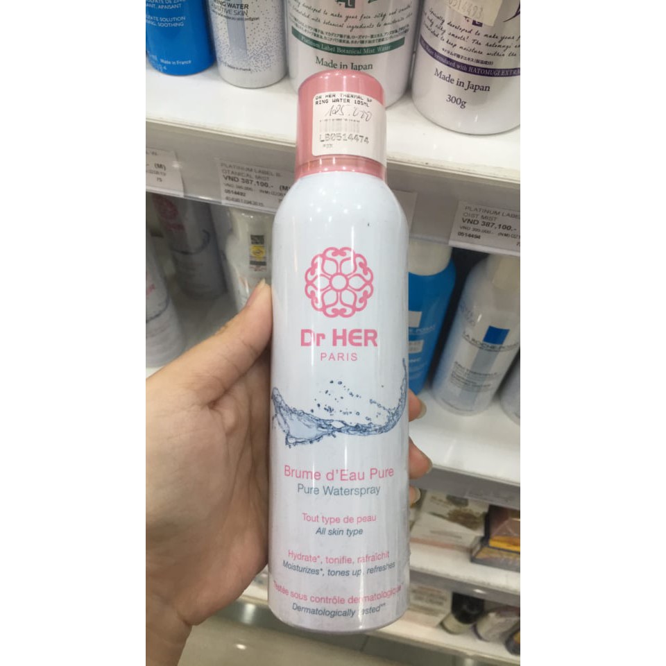 Xịt Khoáng Làm Dịu Da, Cấp Ẩm Tức Thì Dr Her Paris 150ml | BigBuy360 - bigbuy360.vn
