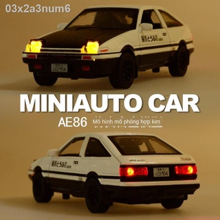 [ Giá SIÊU RẺ ]▪△Ban đầu D Toyota AE86 mô hình xe đồ trang trí phỏng hợp kim kéo âm thanh và ánh sáng mở cửa ô tô chơi c