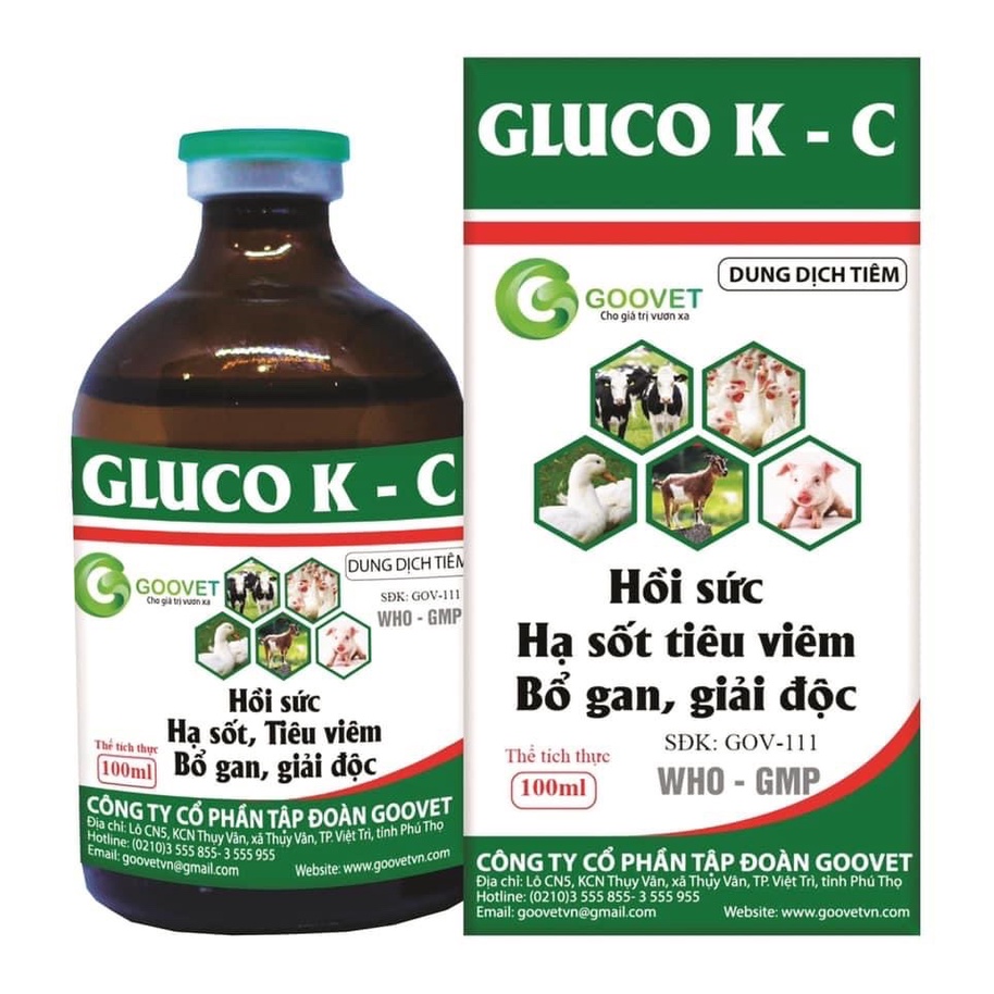 GLUCO K-C  cung cấp glucose, vitamin và thảo dược.....