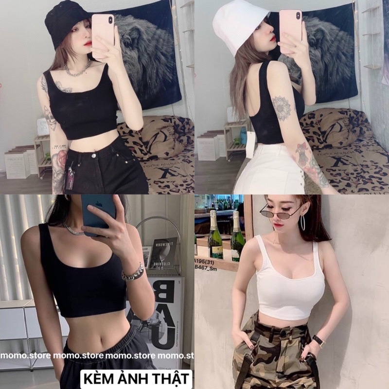 ÁO THUN CỔ U HỞ LƯNG ( cotton mát )