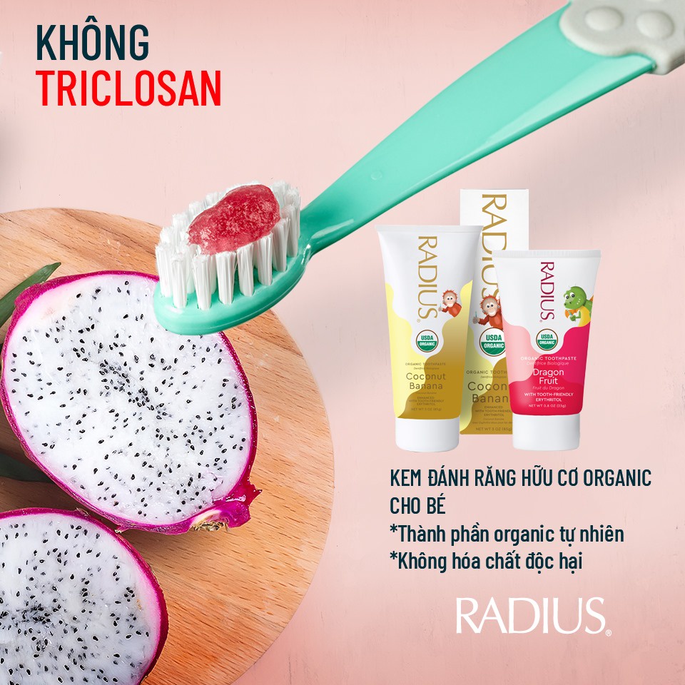 Kem Đánh Răng Hữu Cơ Radius Cho Bé - 85g