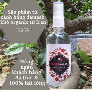 Nước hoa hồng nguyên chất homemade- xịt khoáng hoa hồng damask