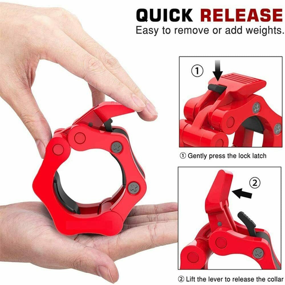 Bộ 2 Kẹp Khóa Tạ Lò Xo Nhiều Màu Chuyên Dụng Cho Tập Thể Hình