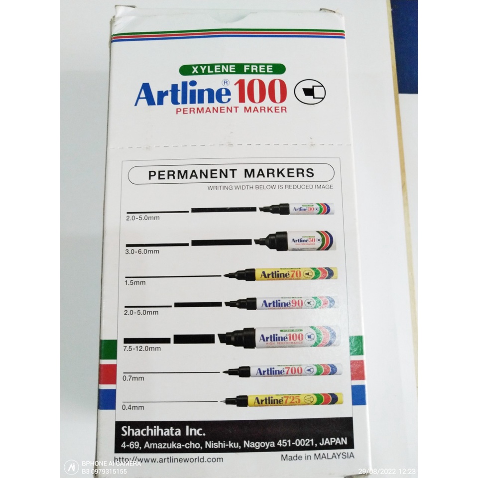 Bút vẽ tham mưu kỹ thuật 1-2-3-4-5-6-7.5-10-12li