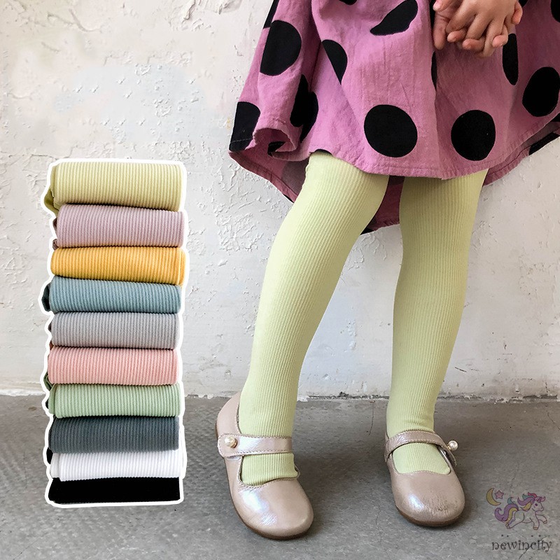 Quần Legging Nhung Co Giãn Phong Cách Hàn Quốc Dành , Cho Bé Gái