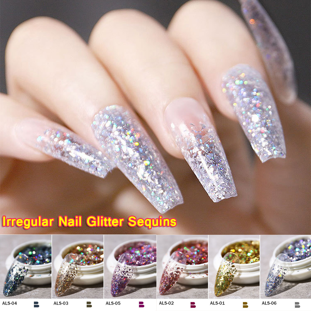 (Hàng Mới Về) Hộp Sequin 3D Trang Trí Móng Tay Diy