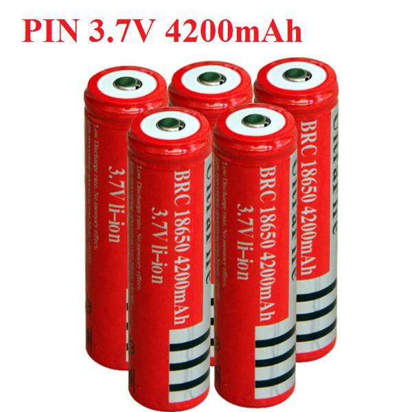 ❤️ Bộ sạc pin 3.7V 4200mAh Ultrafire 18650 Tự ngắt dùng cho đèn pin, quạt sạc,đèn laze, vvv cao cấp