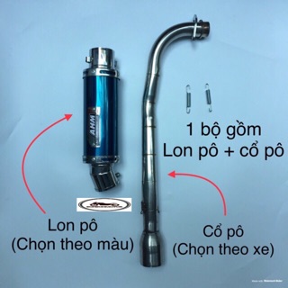 Bộ Pô AHM Lắp Xe Máy