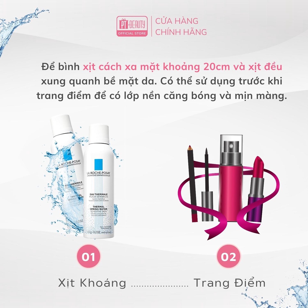 Nước xịt khoáng La Roche - Posay Thermal Spring Water Sensitive Skin làm dịu và bảo vệ da 150ml