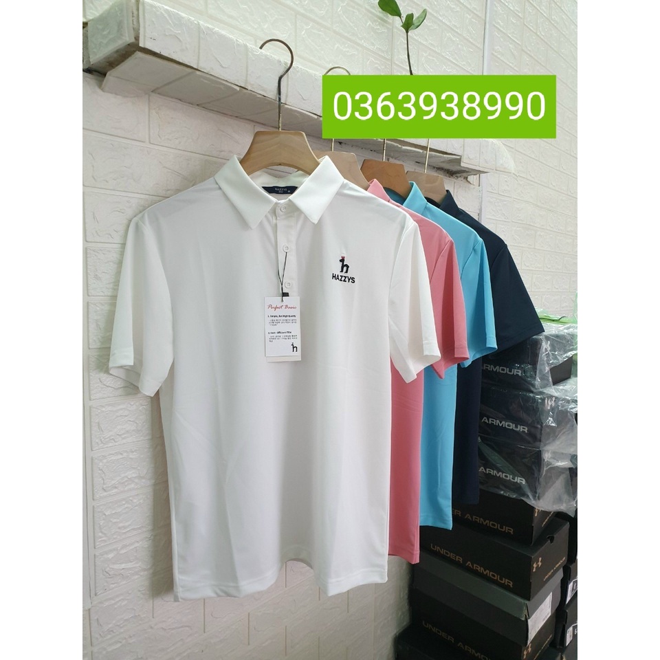 ÁO CỘC GOLF NAM HAZZYS CHẤT THUN LẠNH,CO GIÃN 4 CHIỀU