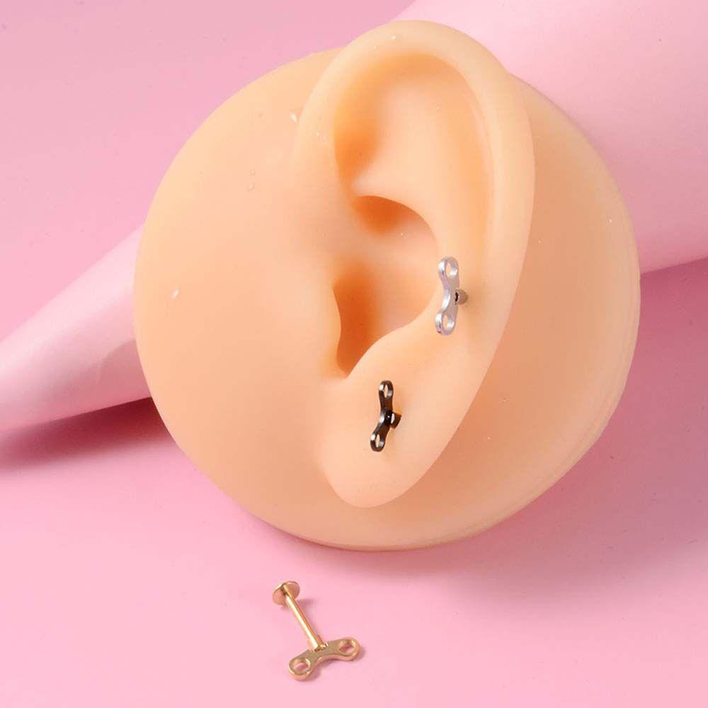 Khuyên Xỏ Sụn Tai / Mũi Bằng Thép Không Gỉ Thời Trang
