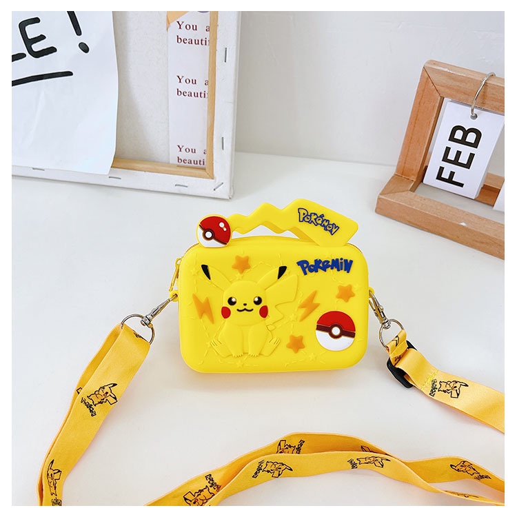 Túi Mini Silicon Cho Bé Hoạ Tiết Hoạt Hình Melody Kèm Dây Lụa Đeo Chéo Kích Thước 12x7cm TB01