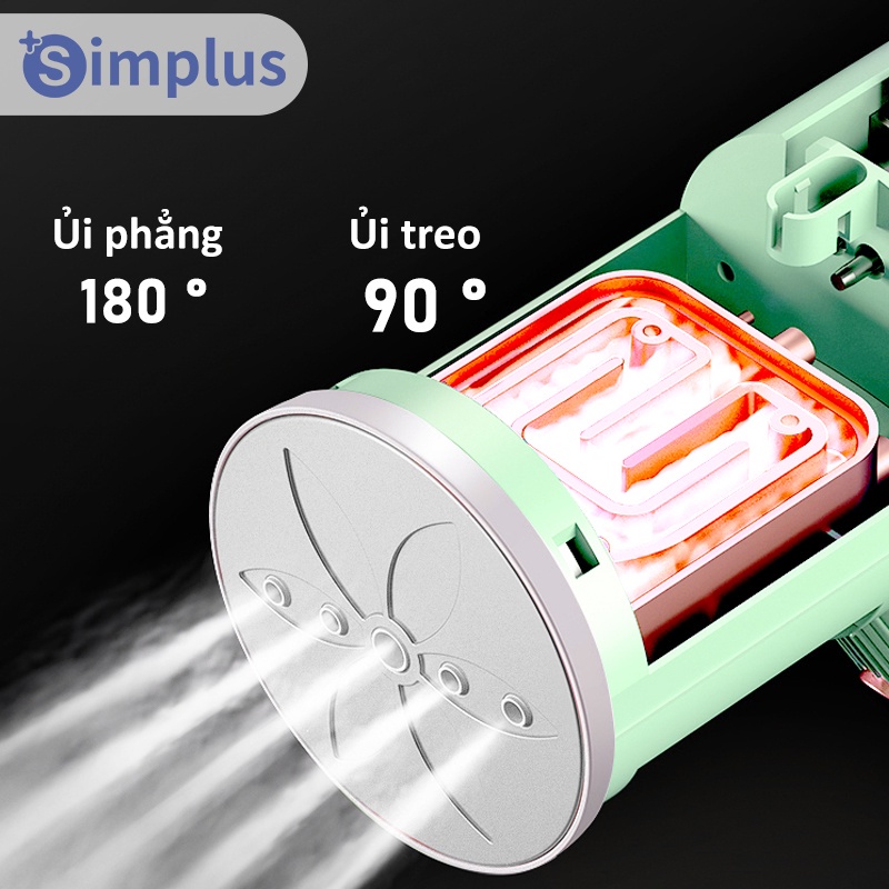 Bàn ủi hơi nước cầm tay Simplus tiện lợi Dung tích nước 130ml công suất lớn 800W