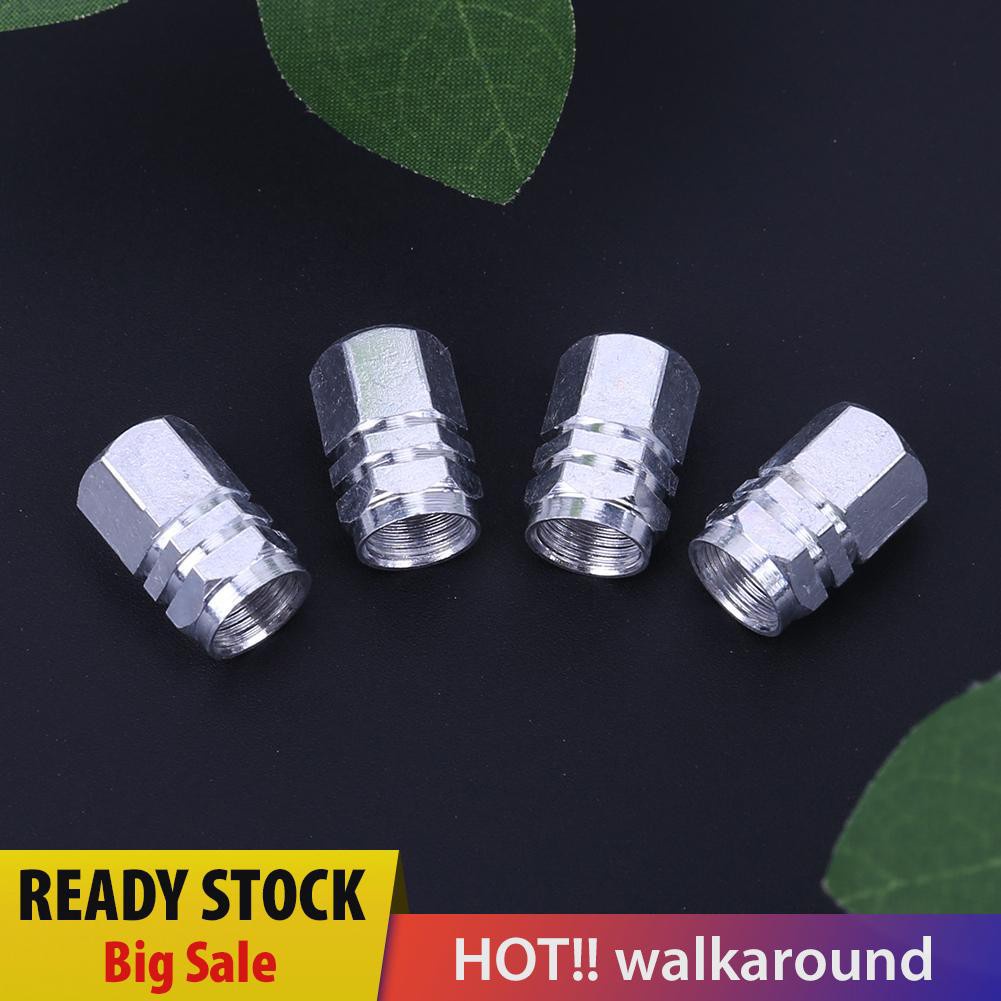 Bộ 4 Nắp Van Bánh Xe Hơi Bằng Hợp Kim Nhôm