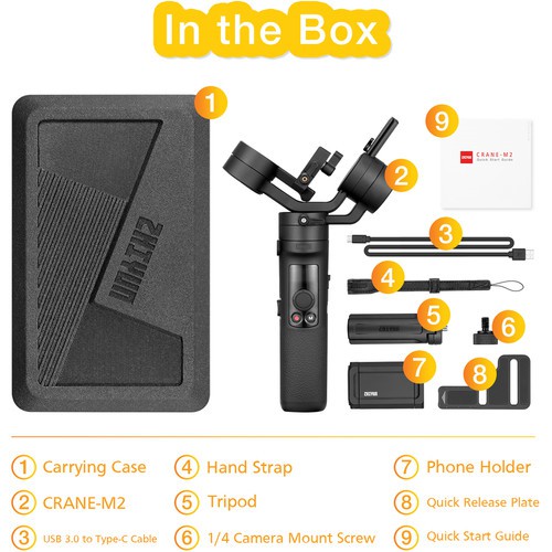 Gimbal Chống Rung Zhiyun CRANE M2 - Bảo hành 12 tháng | BigBuy360 - bigbuy360.vn