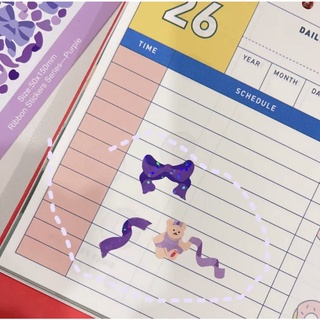 Sticker confetti ruy băng lấp lánh dán toploader