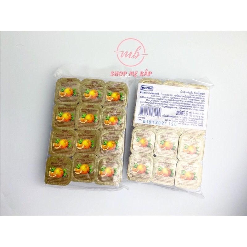 Kẹo Cam Vitamin C Thái Lan - Lốc 24 hộp nhỏ - hương vị tuổi thơ - Shop Mẹ Bắp