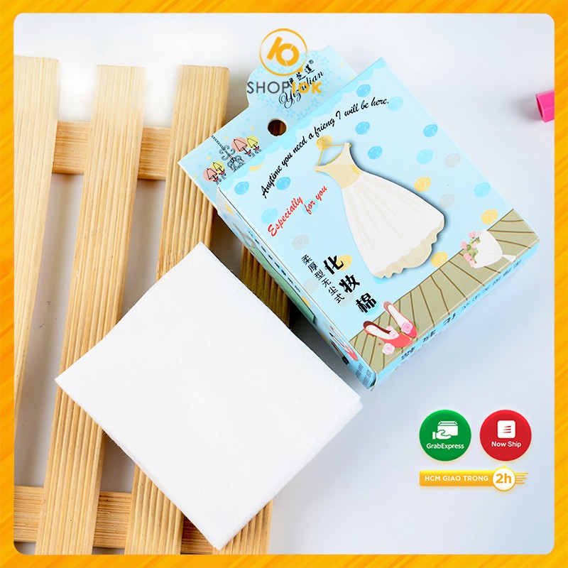 Hộp Bông Tẩy Trang Mini bỏ túi Cotton Yishilian Loại Mỏng Siêu Tiện Lợi-SP003950