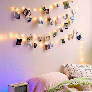 Dây Đèn LED Treo Ảnh Trang Trí Phòng Ngủ | Đèn Đom Đóm Fairy Light Lung Linh, Đèn LED Dùng Điện-Pin-Remote