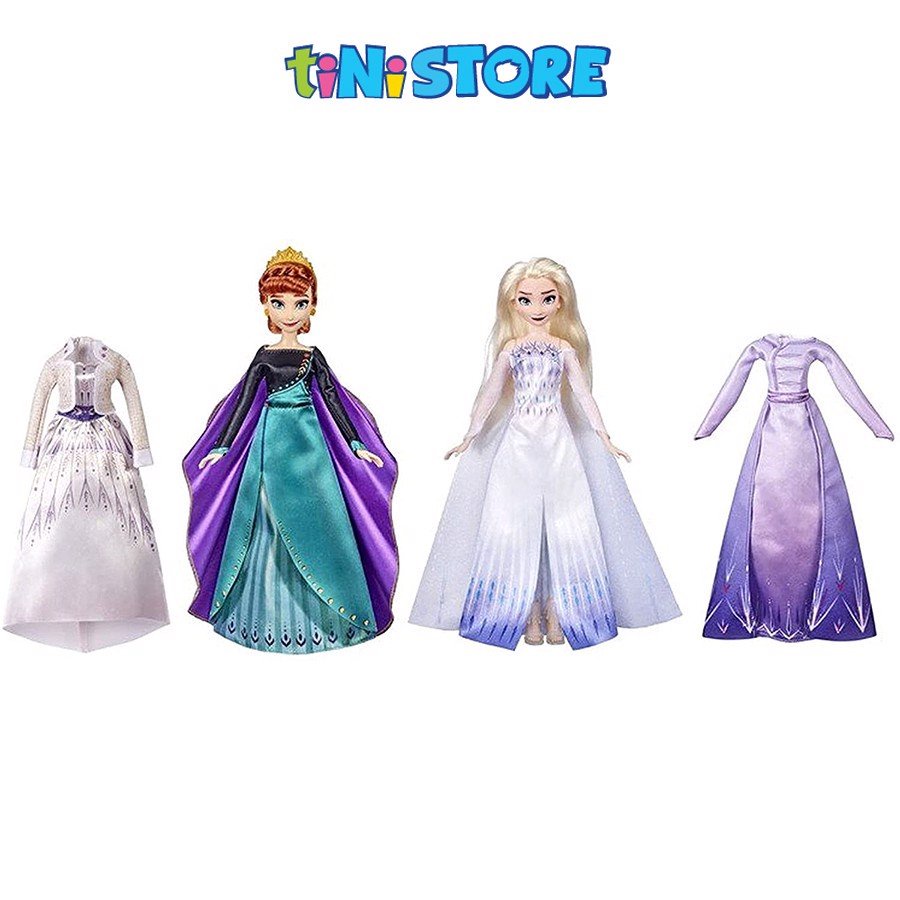 Đồ chơi bé gái Hasbro bộ búp bê thời trang hoàng gia nữ hoàng băng giá Anna &amp; Elsa Frozen 2 F2063