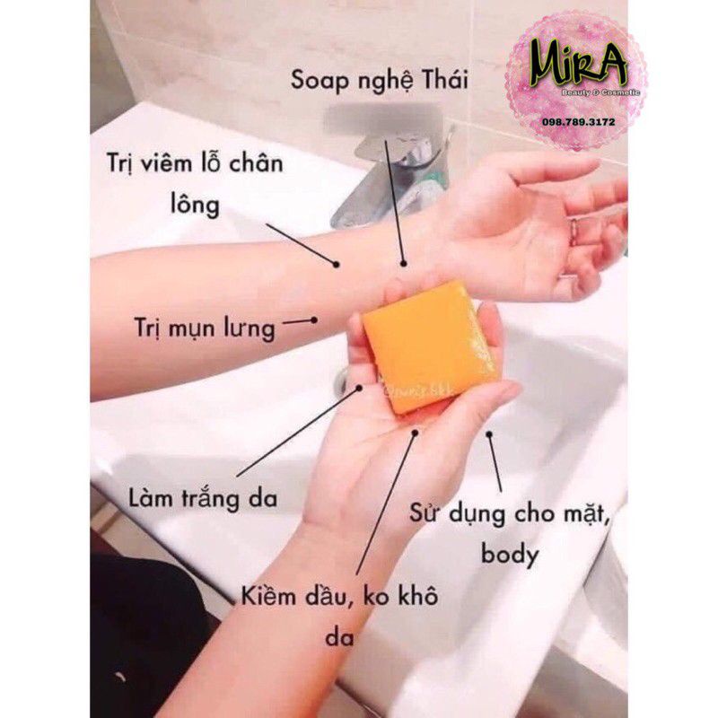 Soap cam nghệ & cám gạo