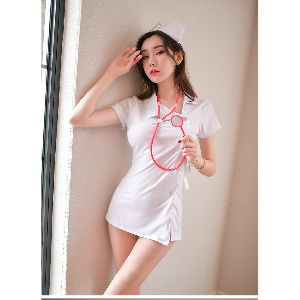 Bộ đồng phục cosplay y tá Nhật Bản siêu quyến rũ hàng đẹp  - A3340