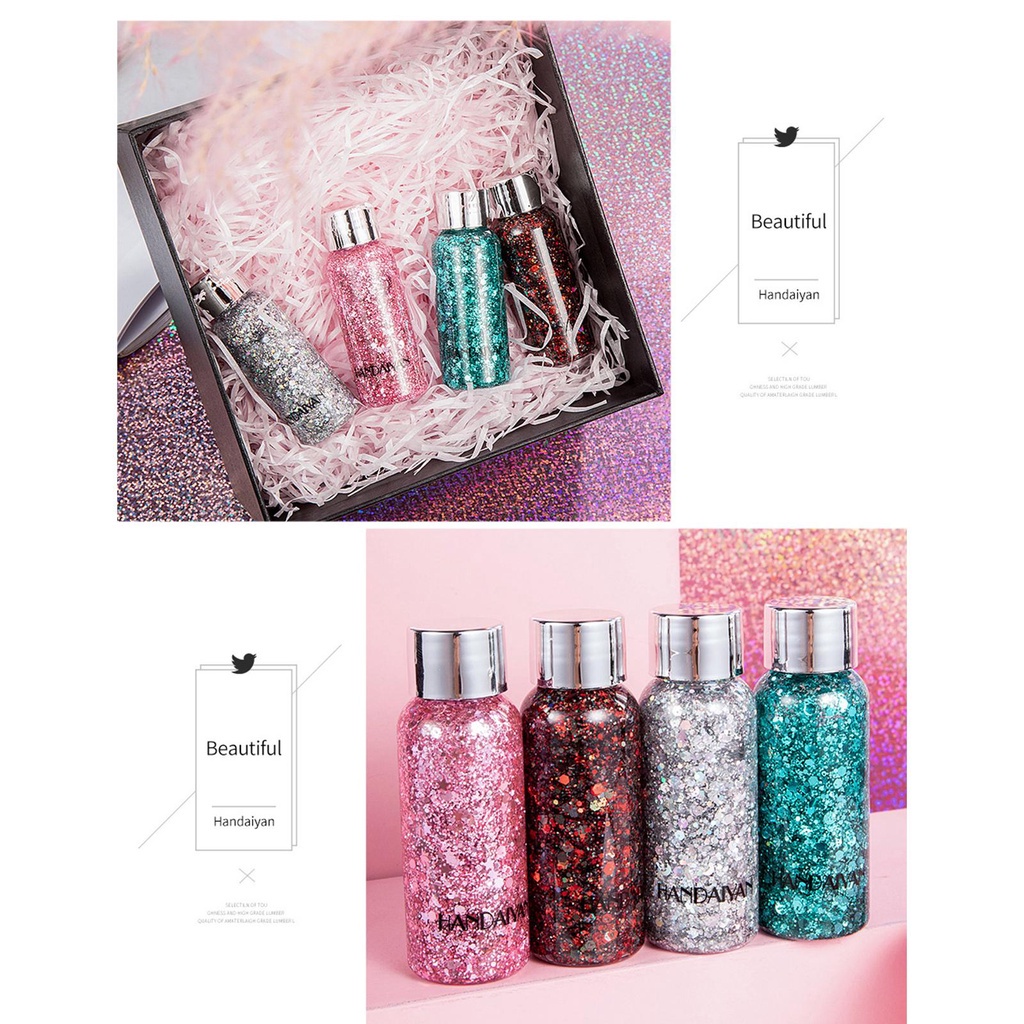 Gel Dán Trang Trí Mắt/ Tóc/Cơ Thể Đính Đá Lấp Lánh Z0N2