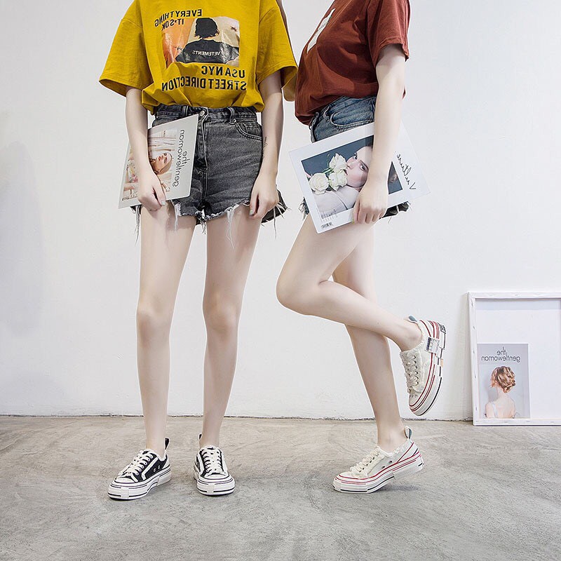 [HOT] Giày Sneaker vải rách style Ulzzang - Giày Thể Thao XV Nam Nữ Cao Cấp