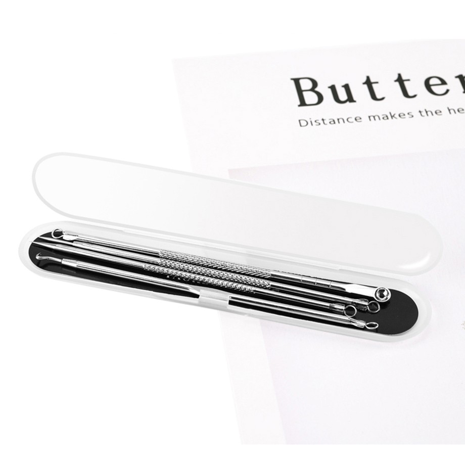 Set 4 dụng cụ nặn lấy nhân mụn làm sạch da mặt tiện dụng | BigBuy360 - bigbuy360.vn