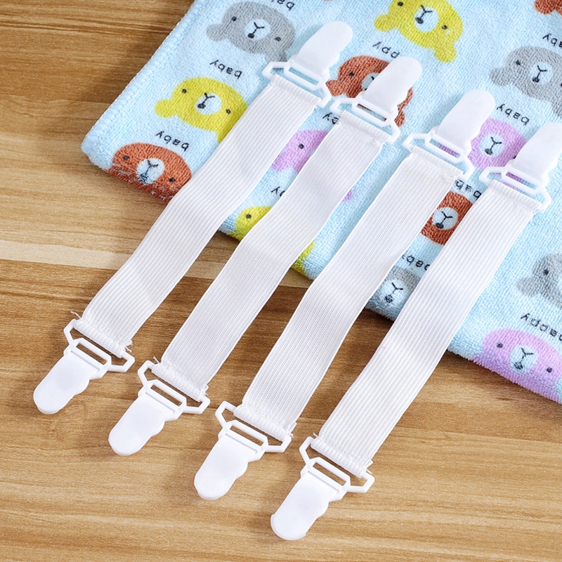 Bộ 4 kẹp giữ ra trải giường co giãn chắc chắn tiện dụng